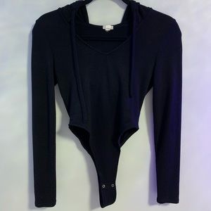 Hooded High-Cut Bodysuit